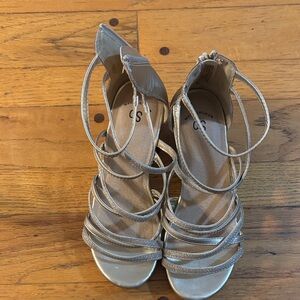 Sole Society Metallic Strappy Heels